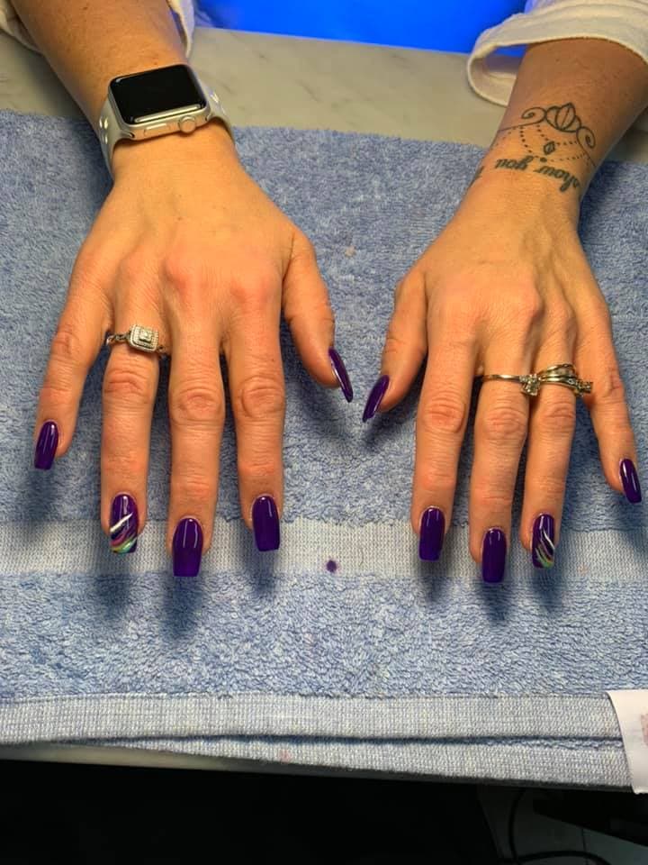 Custom nail art set by our nail technicians