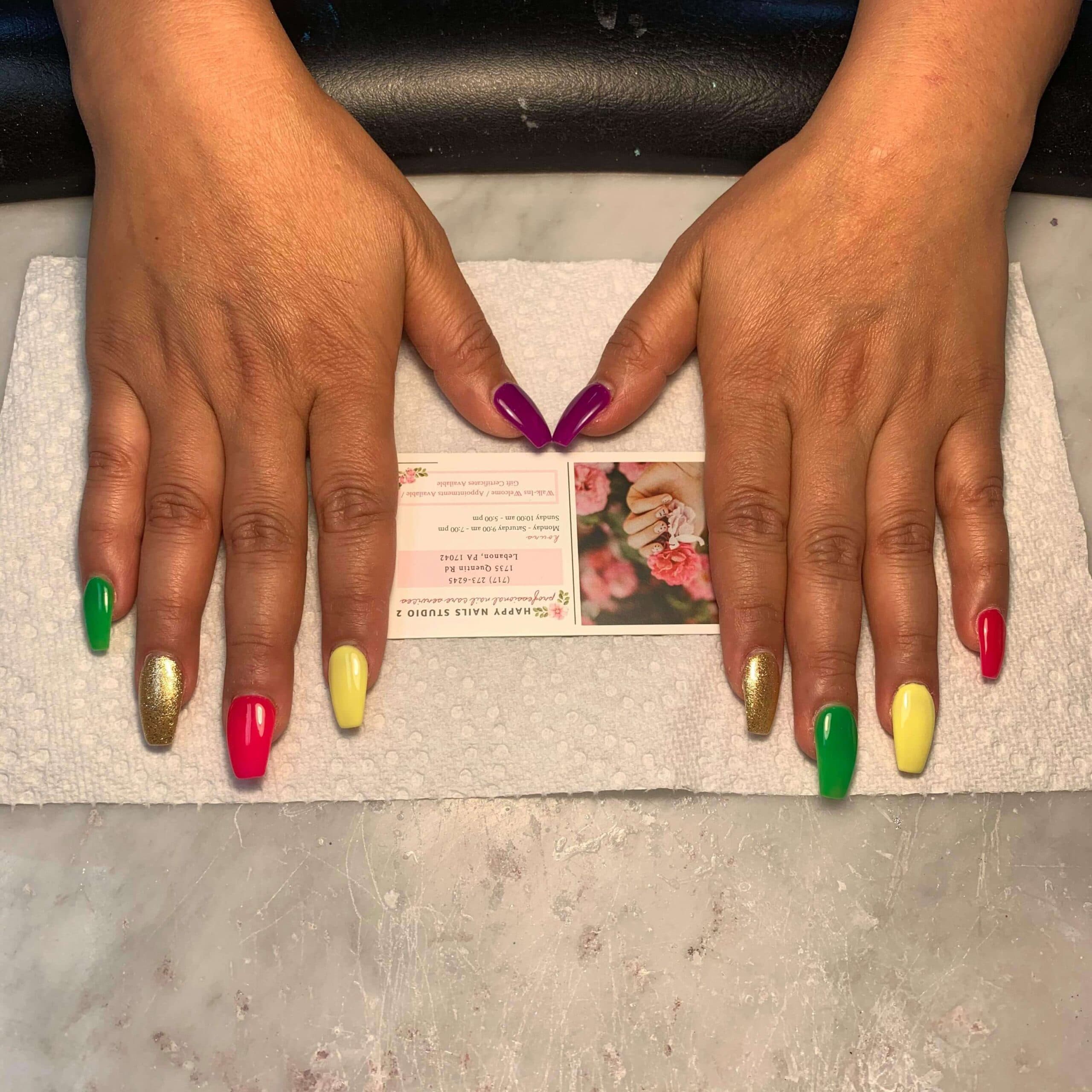 Elegant gel manicure