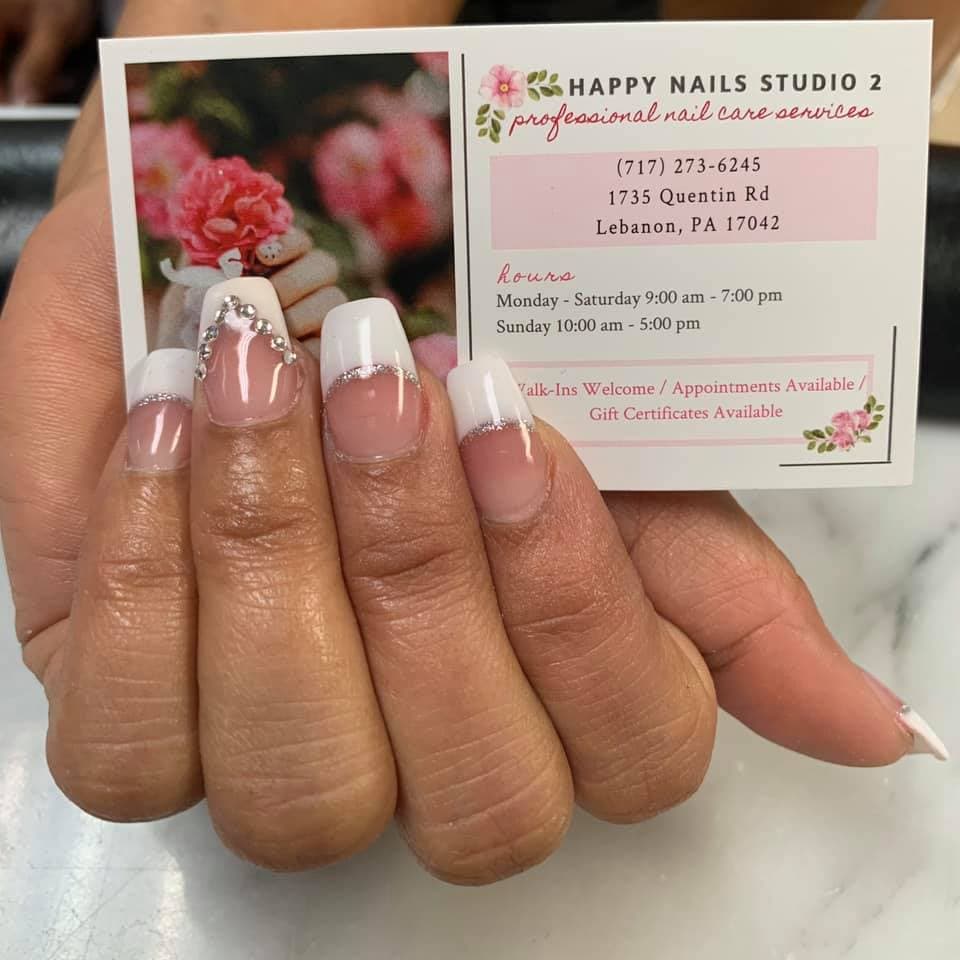 Pink gel manicure design